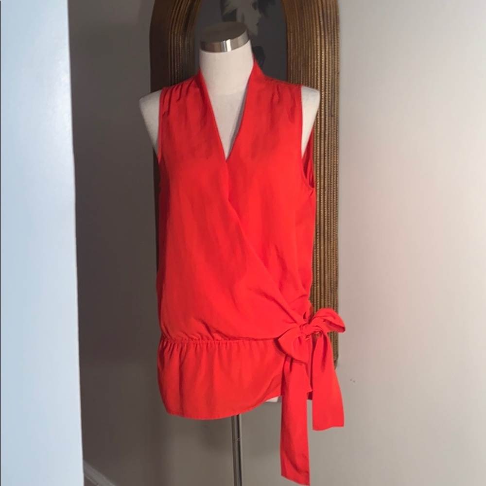 MICHAEL Michael Kors Orange Tie Tank